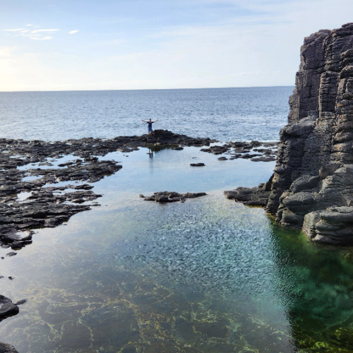 Piscine naturelle à Ribiera Prata. Cap Vert Ribiera Prata