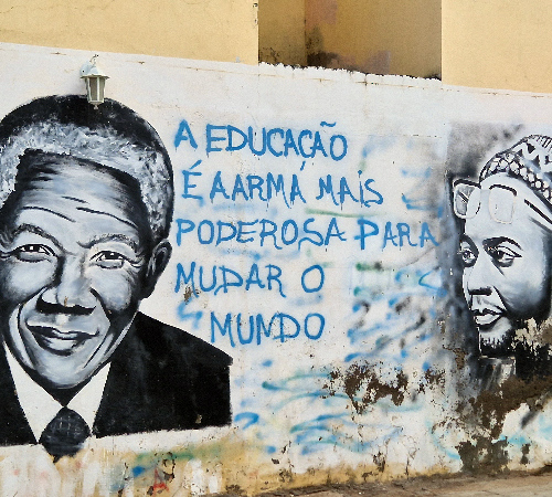 Fresque murale à Tarrafal. Cap Vert Santiago Tarrafal