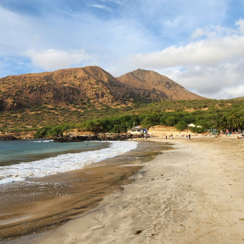 Plage de Tarrafal. Cap Vert Santiago Tarrafal