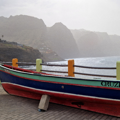 Nous voici à Cruzinha où nous déjeunerons. Cap Vert Santo Antao