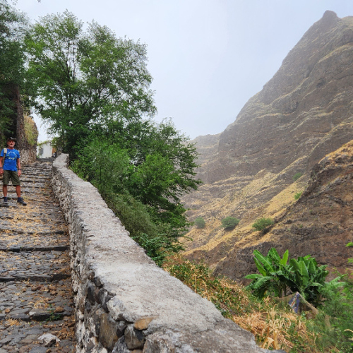 Montée vers Cha d'Igreja. Cap Vert Santo Antao