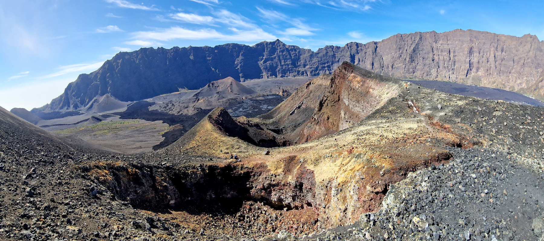 La fissure éruptive du Pico Pequeno. Cap Vert, Pico Pequeno.