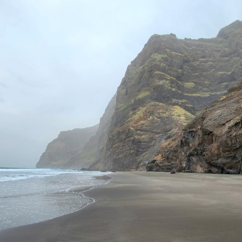 Plage vers Cruzinha. Cap Vert Santo Antao