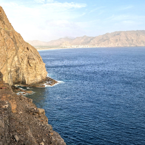 Randonnée jusqu'au phare d'Amelia. Cap Vert, Sao Vicente.