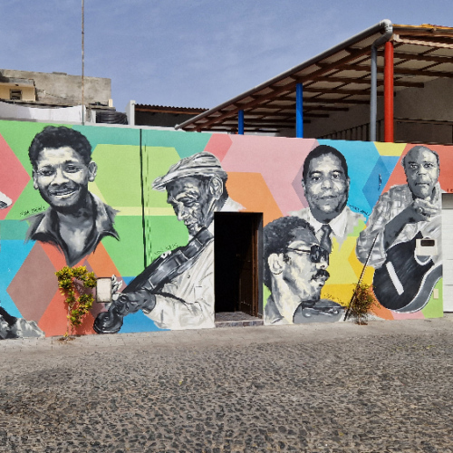 Fresque à Ribeira Grande. Cap Vert Santo Antao