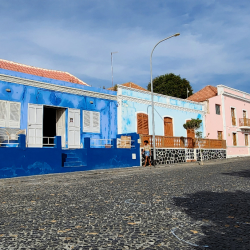 Balade dans les rues de Sao Filipe. Cap Vert, Sao Filipe.