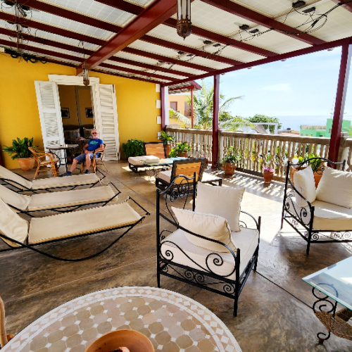 Casa Colonial Fogo à Sao Filipe. Cap Vert, Fogo, Sao Filipe.