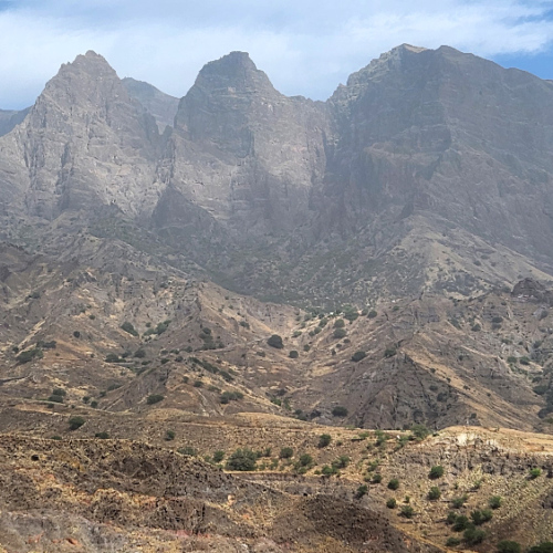 La caldeira das Patas. Chã da Morte. Cap Vert, Santo Antao.