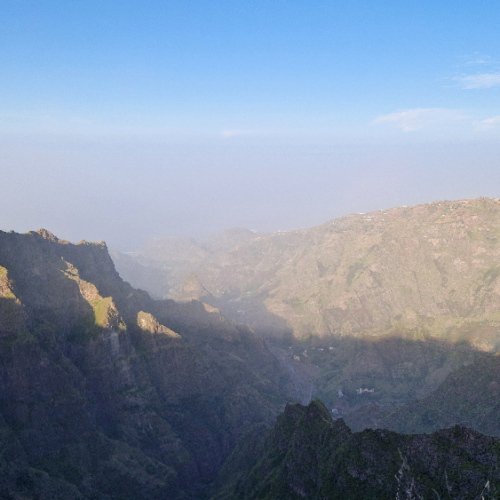 De Cova à Ribeira Grande. Route vertigineuse ! Cap Vert, Santo Antao.