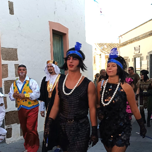 Grande Canarie, carnaval à Aguimes. Grande Canarie, carnaval à Aguimes.