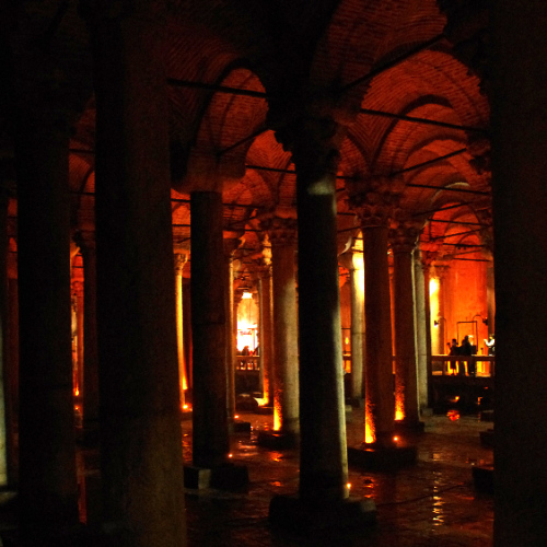 Istanbul, la Citerne Basilique. Istanbul, la Citerne Basilique.