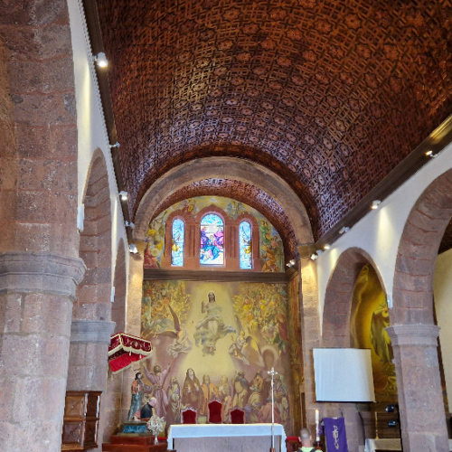 L'église d'Artenara. Grande Canarie, Vallée Tejeda.