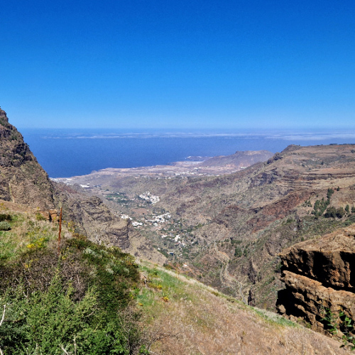 Agaete en bordure de mer. Grande Canarie, vallée d'Agaete.