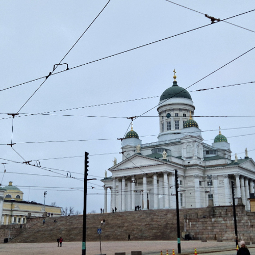 Helsinki. La Cathédrale luthérienne d'Helsinki. Helsinki.