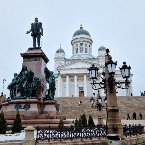 Helsinki. La Cathédrale luthérienne d'Helsinki. Helsinki.