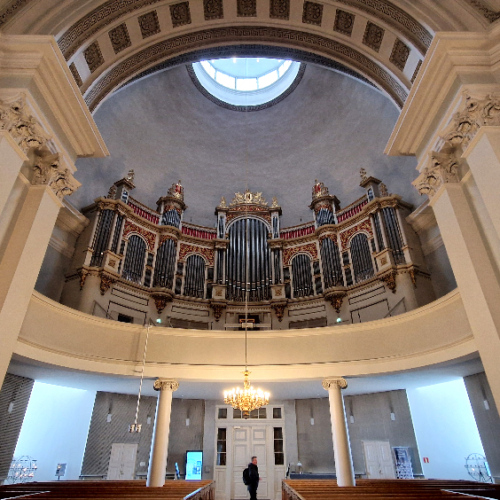 Helsinki. La Cathédrale luthérienne d'Helsinki. Helsinki.