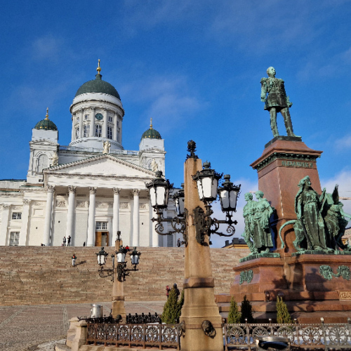 Helsinki. La Cathédrale luthérienne d'Helsinki. Helsinki.