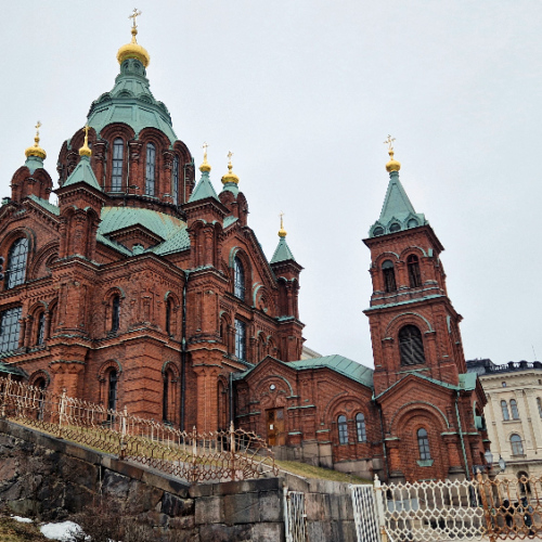 Helsinki. La Cathédrale d'Ouspenski. Helsinki.