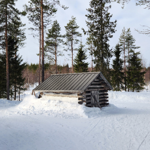 Petite dépendance attenante au chalet. Finlande, Seppo Kantola.