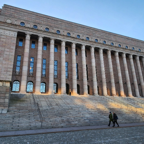 Helsinki, La maison du Parlement. Helsinki.