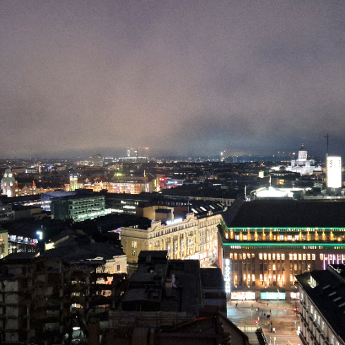 Vue panoramique d'Helsink. Helsinki.