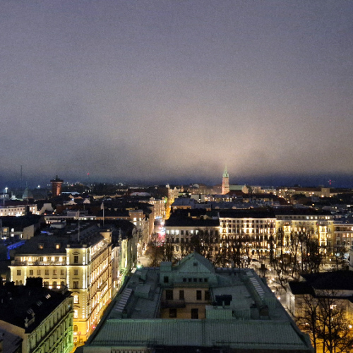 Vue panoramique d'Helsink. Helsinki.