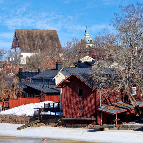 La cathédrale Tuomiokirkko. Finlande, Porvoo.