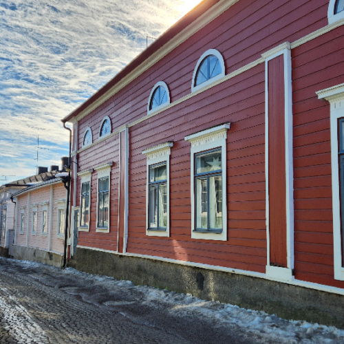 Ruelles de Porvoo. Finlande, Porvoo.