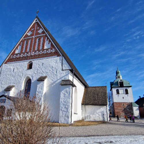 La cathédrale Tuomiokirkko. Finlande, Porvoo.
