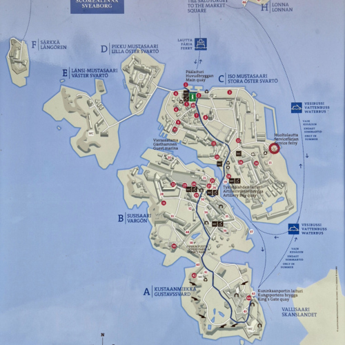 L'archipel des îles de Suomenlinna. Finlande, Helsinki, Suomenlinna.