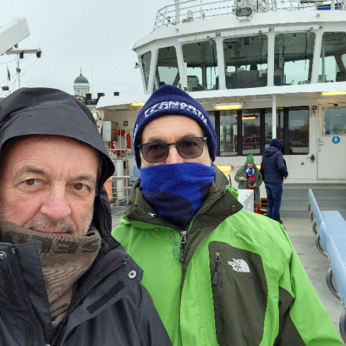 Le ferry pour Suomenlinna. Finlande, Helsinki, Suomenlinna.
