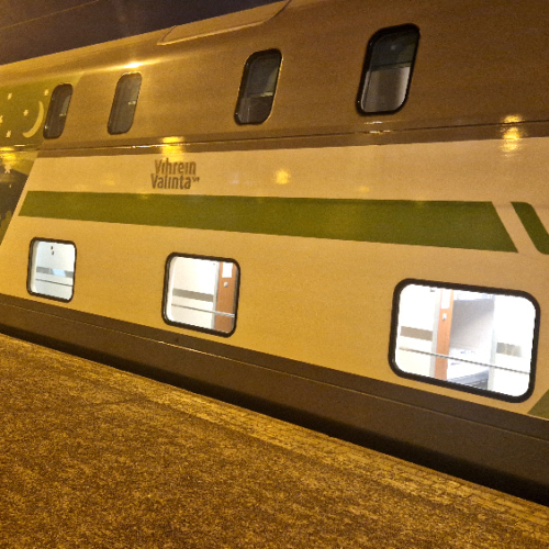 Départ en Laponie en train de nuit. Helsinki.