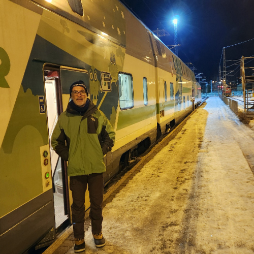 Rovaniemi, train de nuit pour Helsinki. Finlande, Laponie.