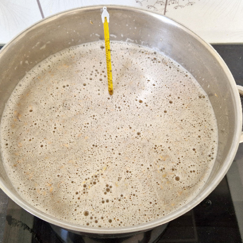 Maintien de la température entre 63 - 68°C pendant 1 heure à 1h30. Fabrication Bière.