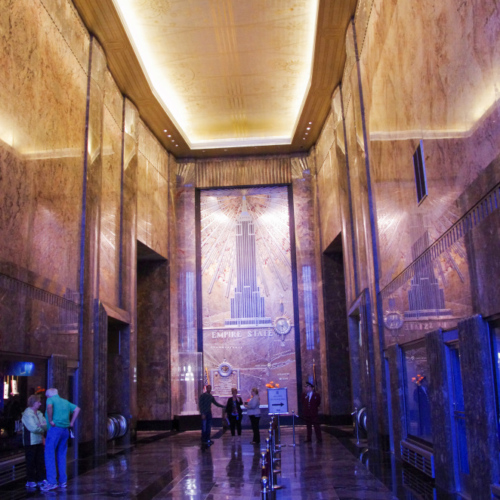 Hall majestueux de l'Empire State Building. Hall majestueux de l'Empire State Building.