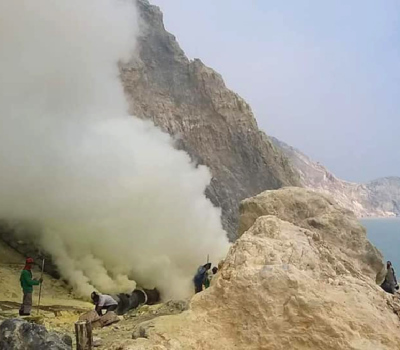 Indonésie, Java, Volcan Kawa Ijen. Indonésie, Java, Volcan Kawa Ijen.