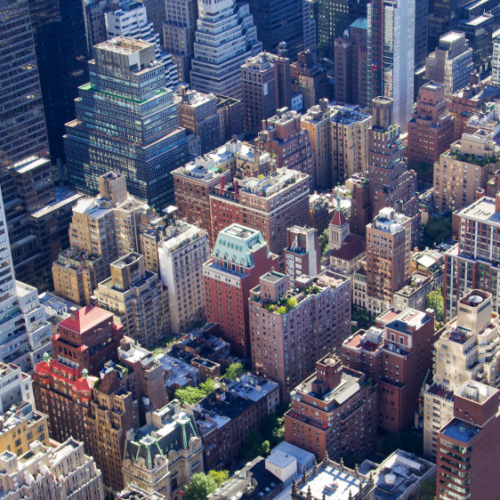 Vue panoramique de l'Empire State building. Vue panoramique de l'Empire State building.