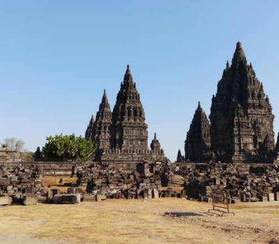 Indonésie, Java, temple de Prambanan. Indonésie, Java, temple de Prambanan.