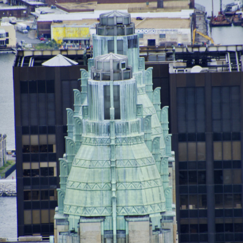 Vue panoramique sur le Woolworth building. Vue panoramique sur le Woolworth building.