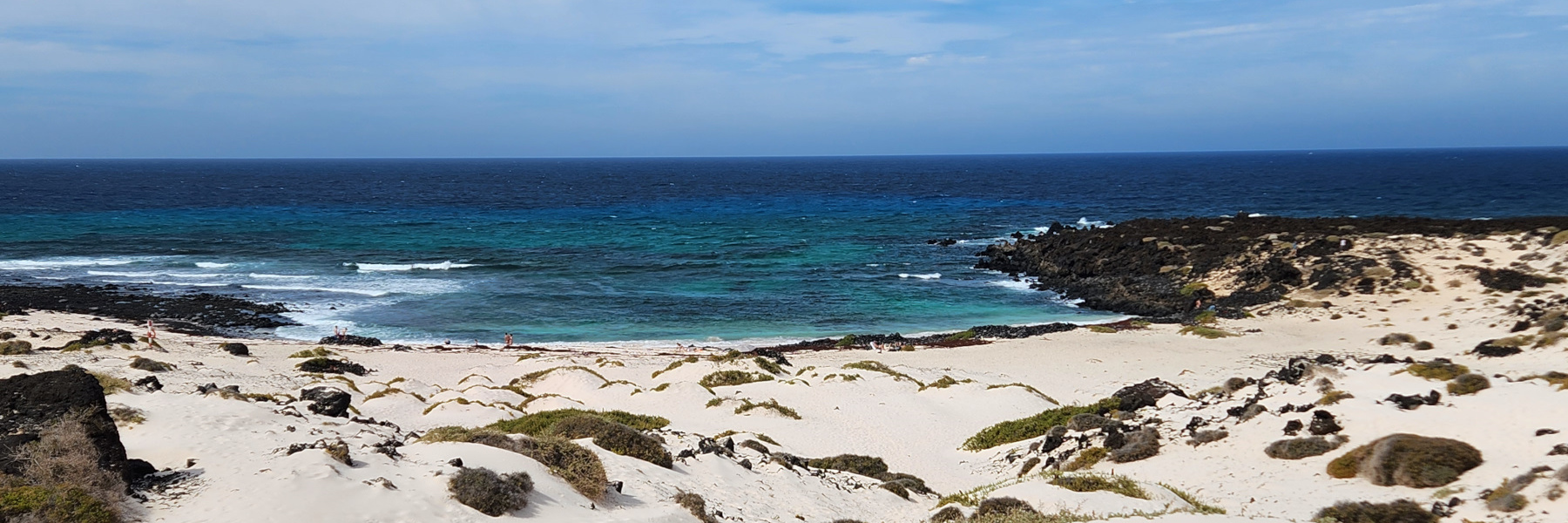 Lanzarote, Plage de Caleton Blanco. Lanzarote, Plage de Caleton Blanco.