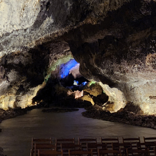 Dernière salle de Cueva de los Verdes. Lanzarote, Cueva de los Verdes.
