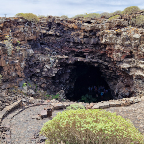 La sortie. Lanzarote, Cueva de los Verdes.