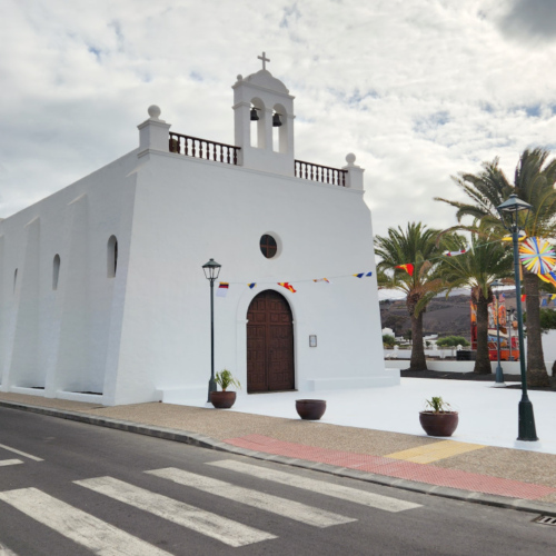 Lanzarote, église à Uga. Lanzarote, Uga.