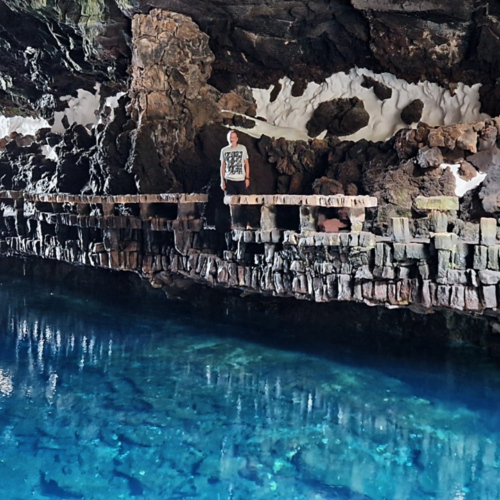 Tunnel de lave à Jameos del Agua. Lanzarote, Jameos del Agua.