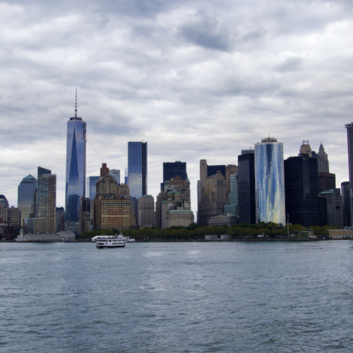 Skyline de New York balade en bateau. Skyline de New York balade en bateau.