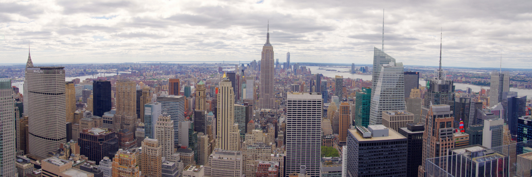 Vue panoramique depuis la Rockefeller Tower. Vue panoramique depuis la Rockefeller Tower.