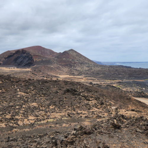 Randonnée vers le volcan El Volcanicito. Lanzarote, El Volcanicito.