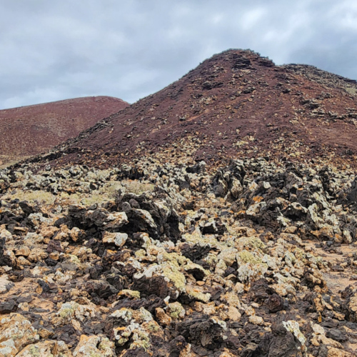 Randonnée vers le volcan El Volcanicito. Lanzarote, El Volcanicito.