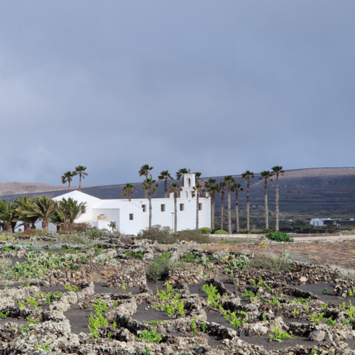 Retour de notre randonnée. Lanzarote, Randonnée Monte Corona.
