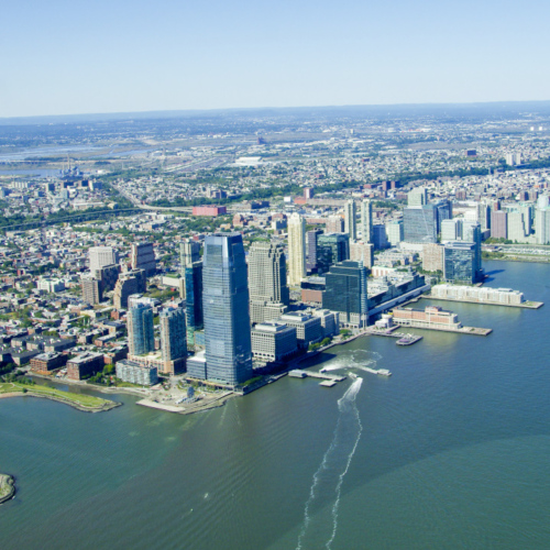 Vol hélicoptère au-dessus de l'Hudson River, Vue sur Manhattan. Vol hélicoptère au-dessus de l'Hudson River, Vue sur Manhattan.